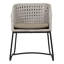 Fermin Iron and Rope Outdoor Dining Chair