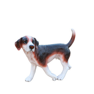 Lifelike Beagle Dog Statue