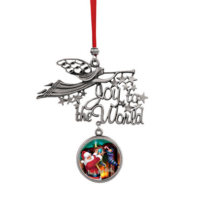 3.6'' Metal People Holiday Shaped Ornament