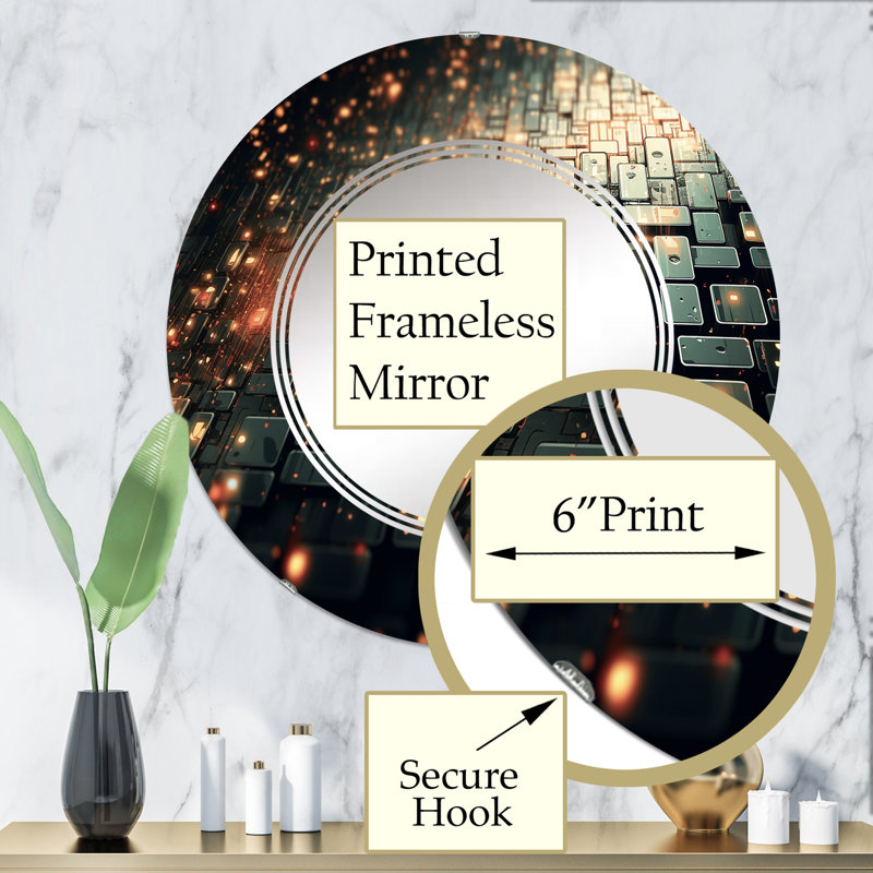 Barnvale - Modern Wall Mirror Round, 32 po x 32 po
