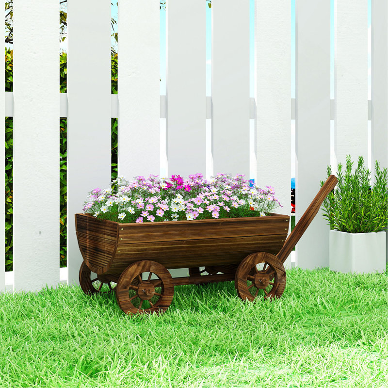 Boîte à fleurs en bois Outsunny