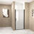 Bellora Pivot Shower Door with Aluminum Frame, Tempered Glass and Stainless Steel Handle-123043996-123043997