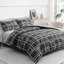 Premium Reversible Duvet Cover Set with Zipper Closure and Corner Ties-122504352