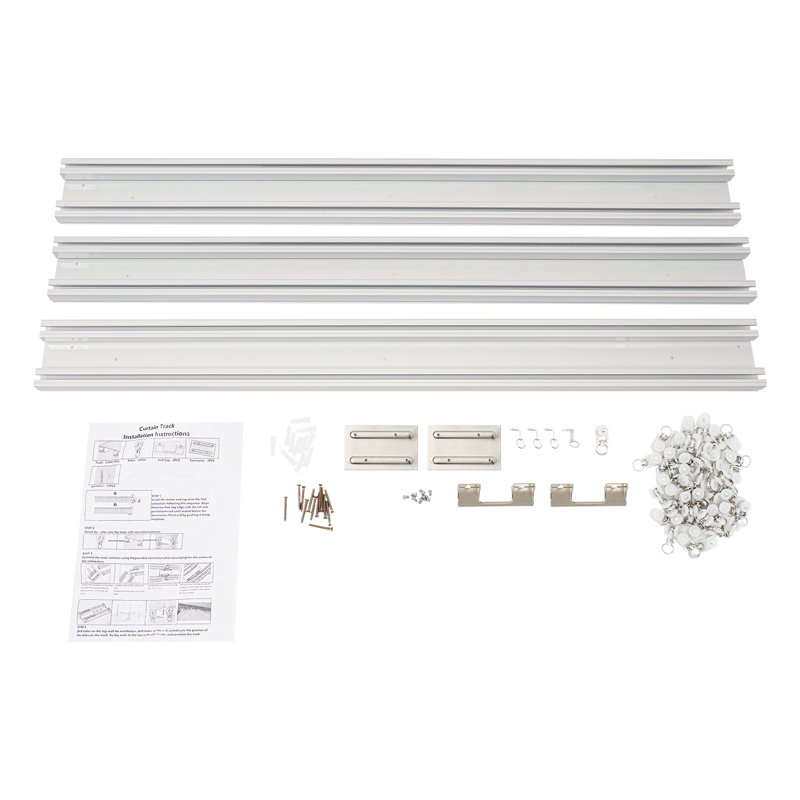 118” Double Rail Track For Curtains