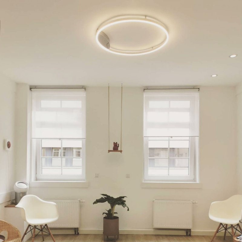 LED wall and ceiling lamp Ring 60 dimmable, White