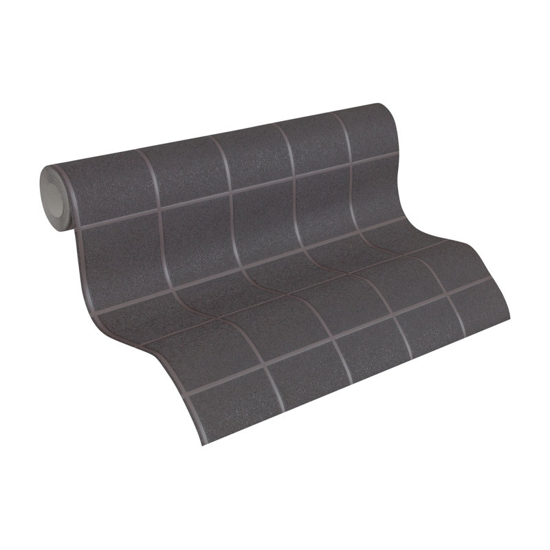 Galileah 10.05m x 53cm Matte Wallpaper Roll, Grey/Silver/Purple