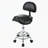 Saddle Stool with Back Support, Rolling Stools with Foot Rest, Ergonomic Adjustable Stool with Wheels, Backrest Adjustable Height & Angle for Salon Spa Tattoo Massage Office Swivel Stool Chair