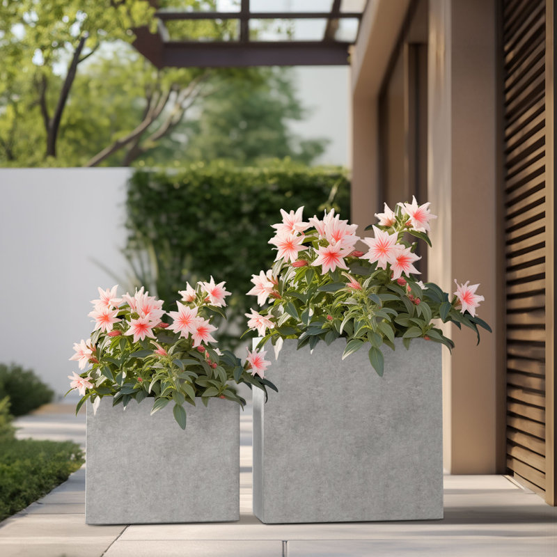 Monoceros Handmade Planter Box, Stone Finish