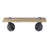 Oak and Sandy Black Rectangle Wall Shelf