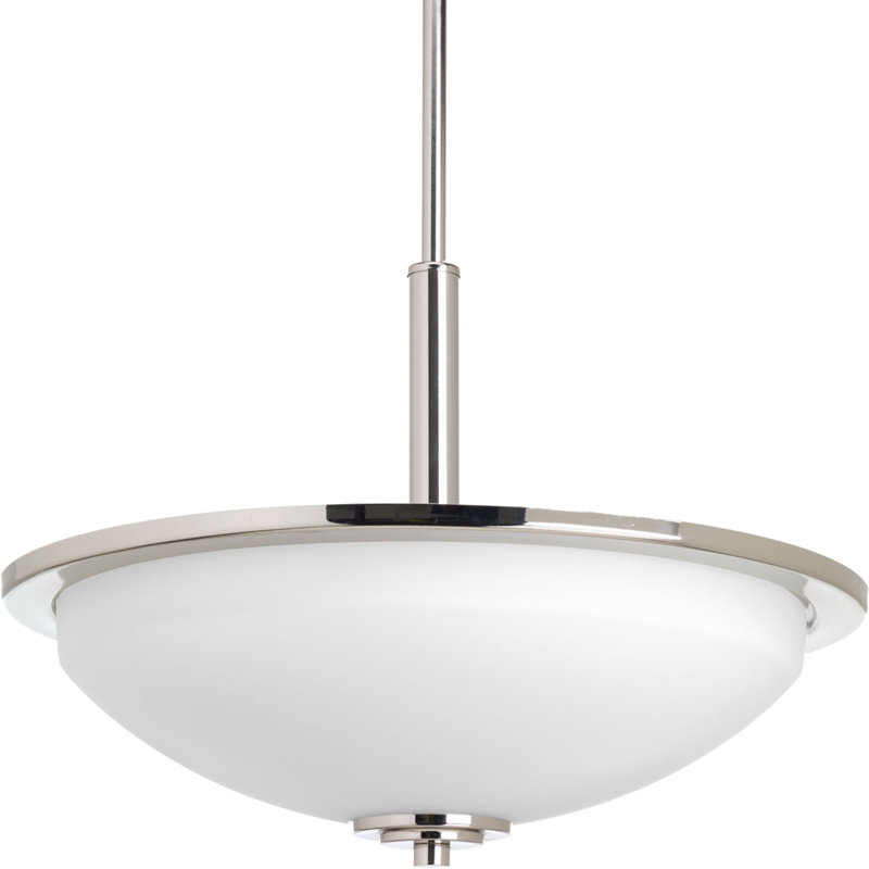 Sarsfield 3 - Light Single Pendant, Polished Nickel