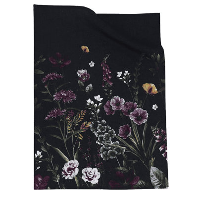 Maisie Cotton Tea Towel - Black