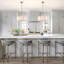 Lustre tambour 4 lumières faux albâtre-771952341