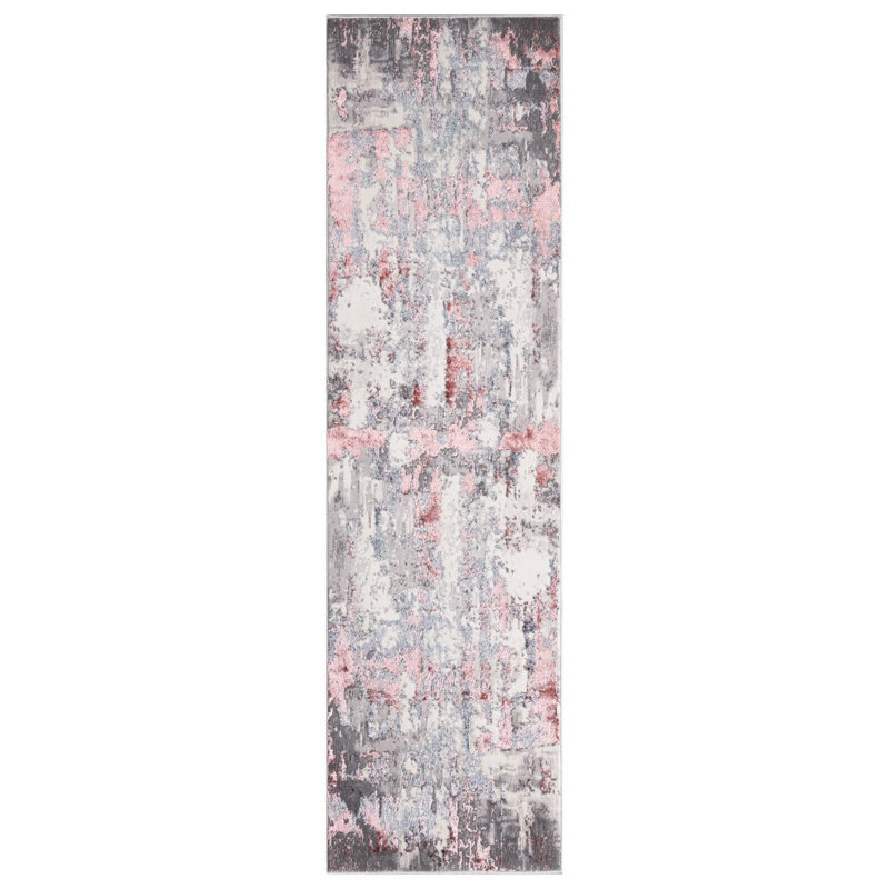 Galesburg Abstract Area Rug, Rectangle 60 x 110cm