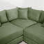 Canapé modulaire surdimensionné en nuage de 92 pouces, tissu velours côtelé, accoudoirs très larges, conception ergonomique, coussins à haute résilience, assemblage facile, vert-2050415754