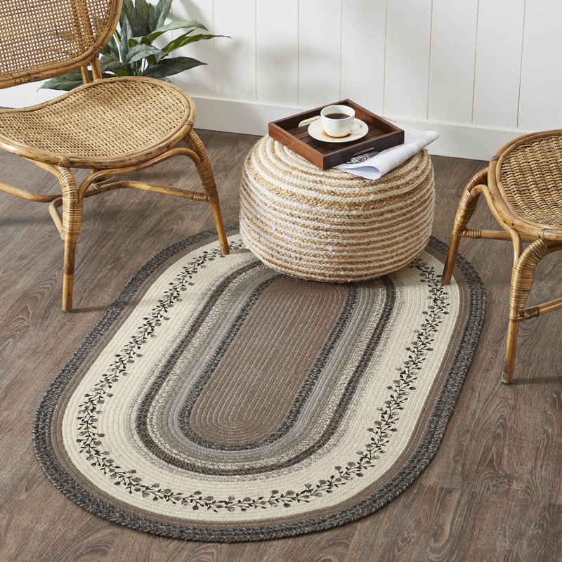 Fahra Geometric Indoor Rug, Oval 3' x 5'
