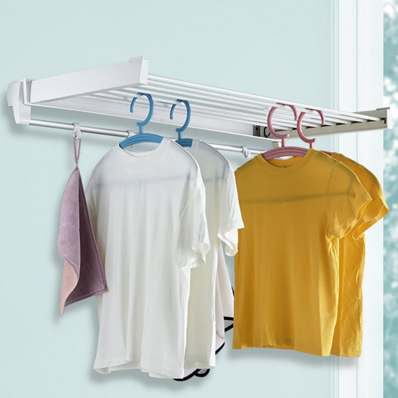 Rebrilliant Foldable Wall-Mounted Drying Rack & Reviews | Wayfair