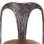 Aaronn Upholstered Metal Side Chair in Brown
