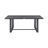 Ceion Outdoor Patio Rectangular Dining Table Set In Aluminum With Gray Cushions-104562799