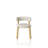 Upholstered Curved Back Wood-look Metal Frame 2pc Dining Chairs-1829378798-1829378793