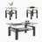 3-Piece Coffee Table,Square Glass Tea Table-90870842