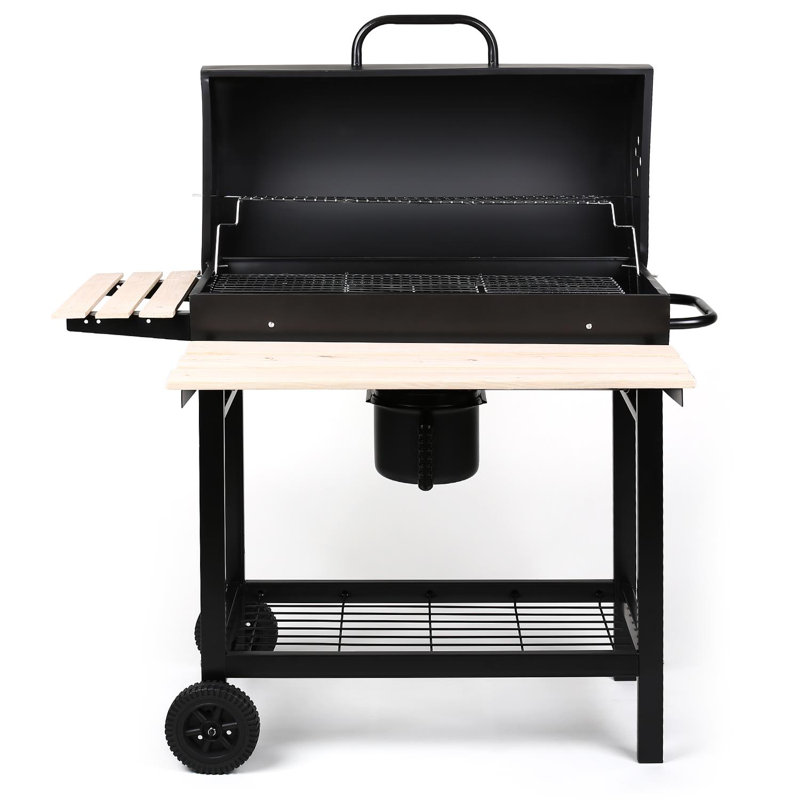 Offset Charcoal Portable Smoker & Grill