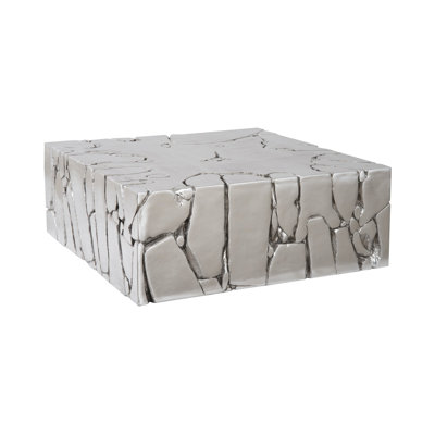 Chunk Square Silver Coffee Table