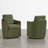 Farmhouse Swivel Dining Chair With Caster-1460775405