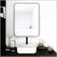 Cadre de salle de bain en aluminium noir