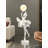Italian-Style Resin and Wood Floor Lamp-117968949-117968951