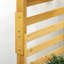 Jardinière moderne, support à treillis en bois avec 5 boîtes à fleurs suspendues, support à plante d'extérieur autoportant pour patio, jardin, balcon
