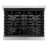 ZLINE Autograph Edition Paramount Dual Fuel Range with Gas Cooktop and Electric Convection Oven-124966729-124966742-124966720