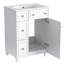 Meuble-lavabo de 24 pouces avec lavabo en céramique. Gain de place pour les salles de bain. 2 tiroirs, 1 porte. Fabrication. Armoire blanche de 24 po. Petits espaces.-1964966213