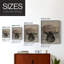 Impression florale vintage encadrée XLVII - bois massif
