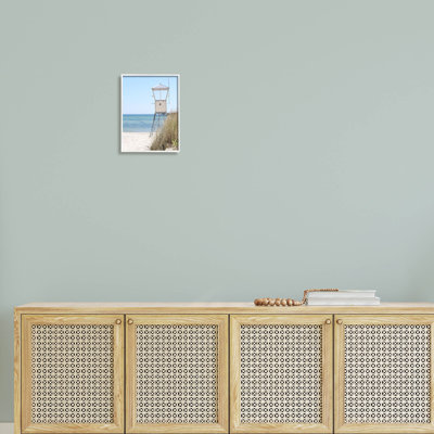 " Summer Beach Hut Clear Skies " by Kim Allen