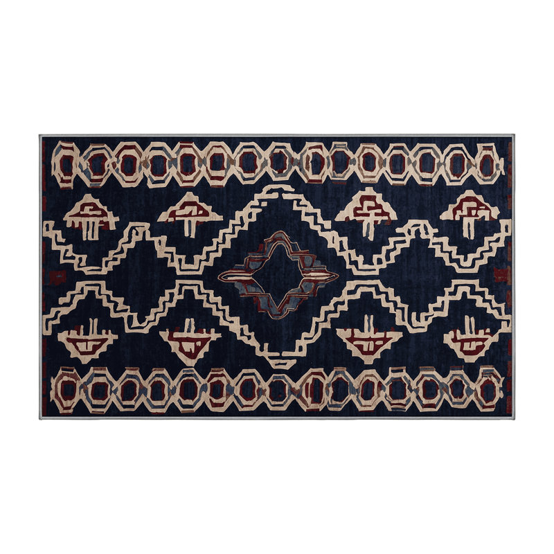 Tapis mauve lavable à la machine, Rectangle 7 pi x 9 pi