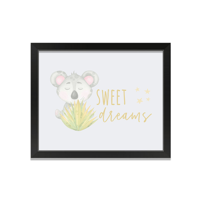 «Sweet Dreams», art encadré, H 20 po x l 16 po x P 1 po
