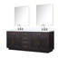 Ensemble de meuble-lavabo double 80 "avec miroir-82319140-112731031