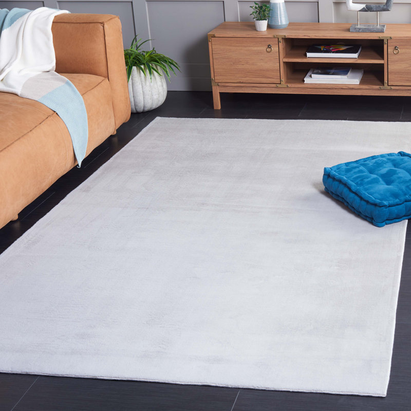 Tapis de couleur unie Raeyonna, Rectangle 5 pi x 7 pi