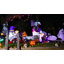 Chat gonflable noir d'Halloween animé de 6 pi avec tête mobile et lumières DEL intégrées