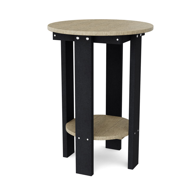 Heritage Balcony Table, Weathered Wood/Black