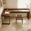 L-Shaped Solid Wood Solid Wood Secretary Desk