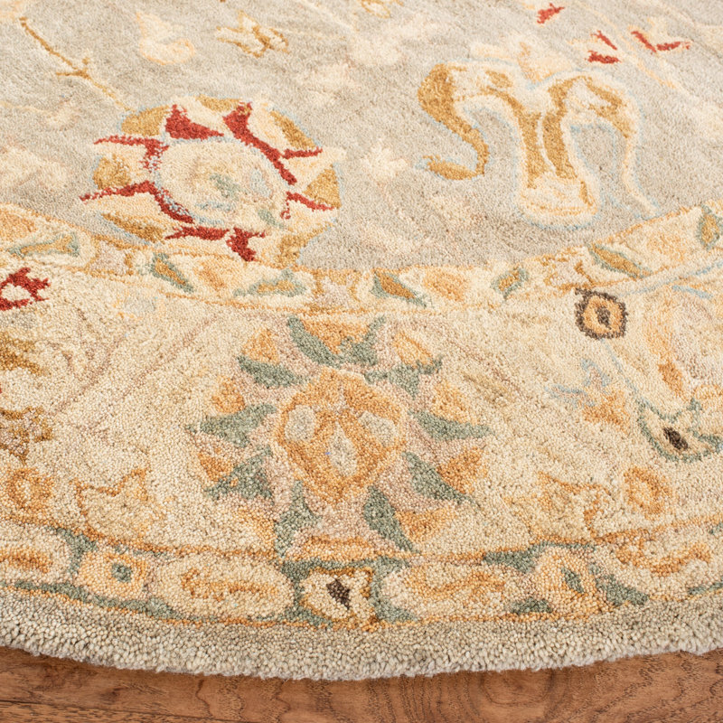 Tingley Hand Tufted Wool Oriental Rug, Round 2'3"