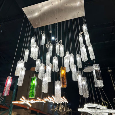 Bruges 84 - Light Dimmable Rectangle Chandelier