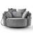 56'' Round Corduroy Sofa With Swivel-469966242