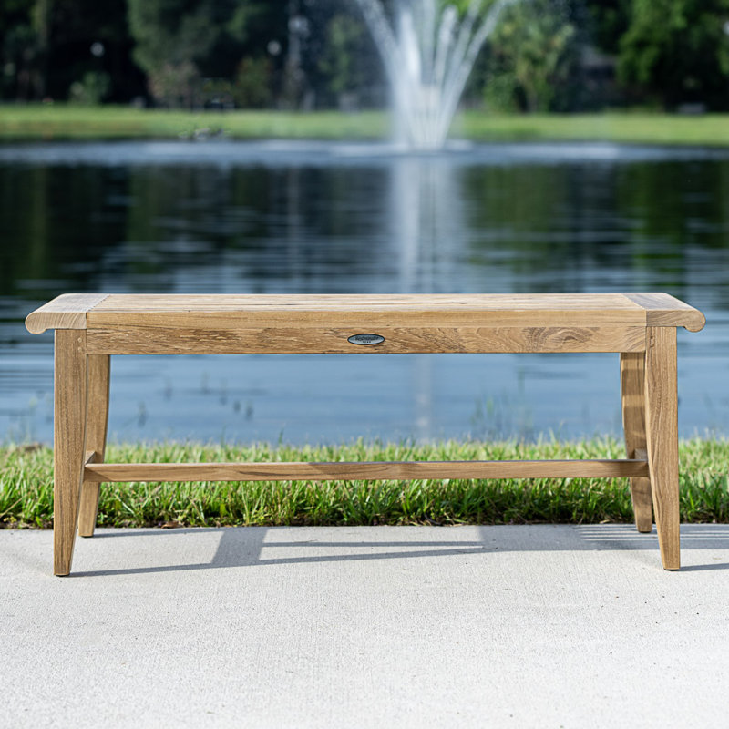 Laguna 4 Feet Teak Backless Bench for Indoor and Outdoor Use