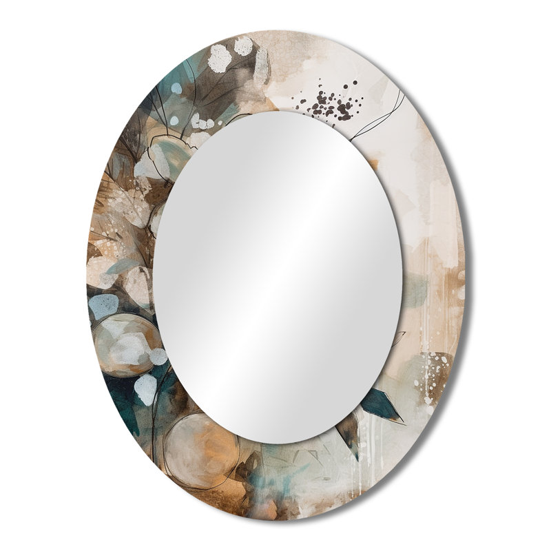 Miroir mural brun et vert Bohemia, 43 po x 33 po