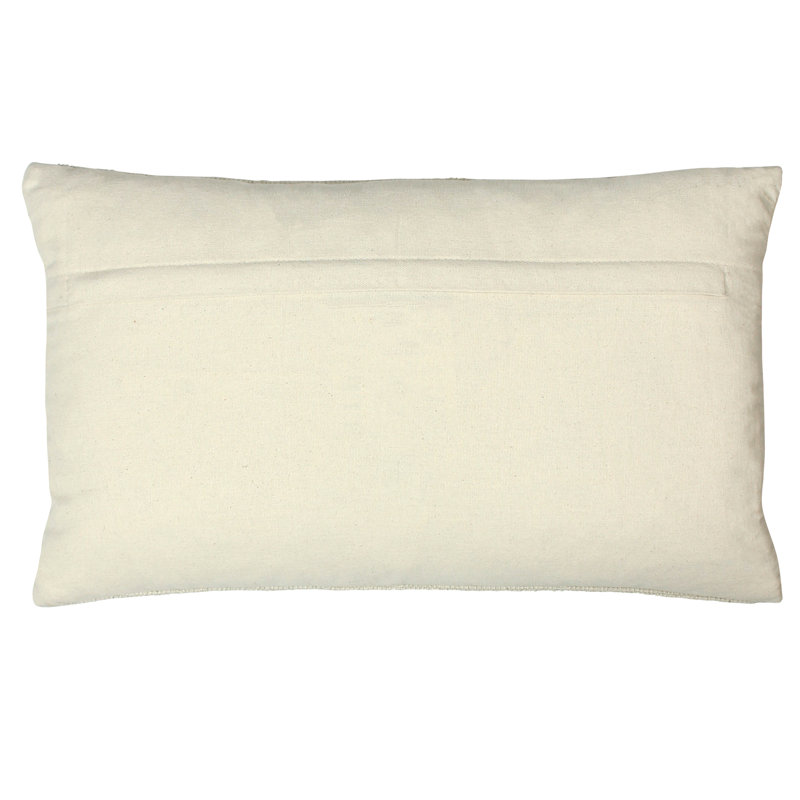 Geometric Rectangular Lumbar Cushion, Honey, Polyester