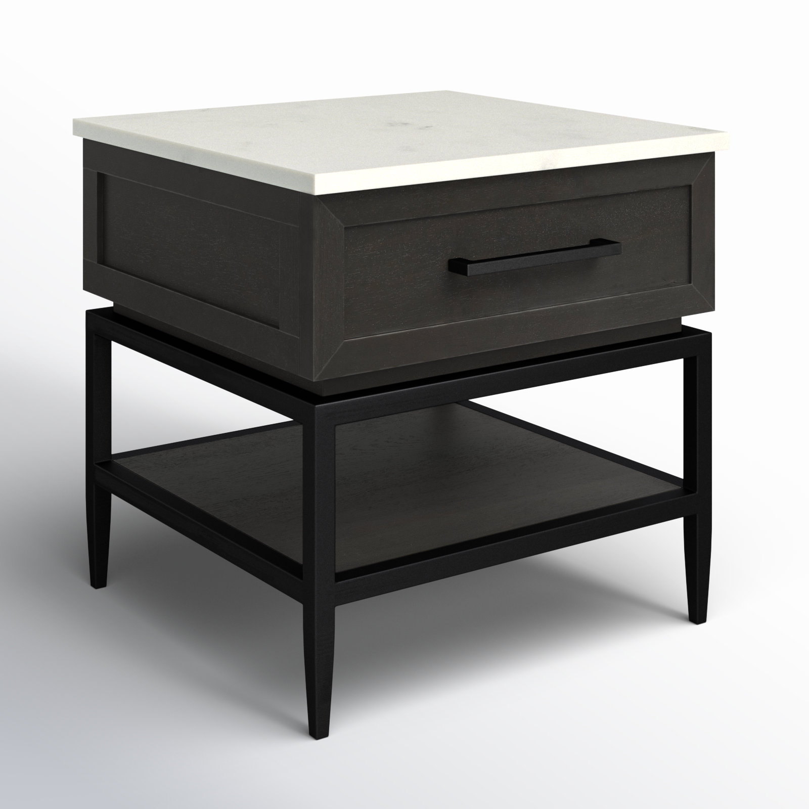 Margorie 22" Genuine Marble End Table