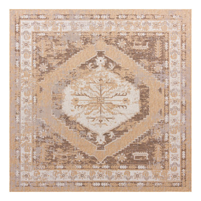 Tapis intérieur / extérieur en polypropylène tissé à la machine Oriental