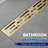 Majesta 32" Brushed Gold linear grid drain-126309749